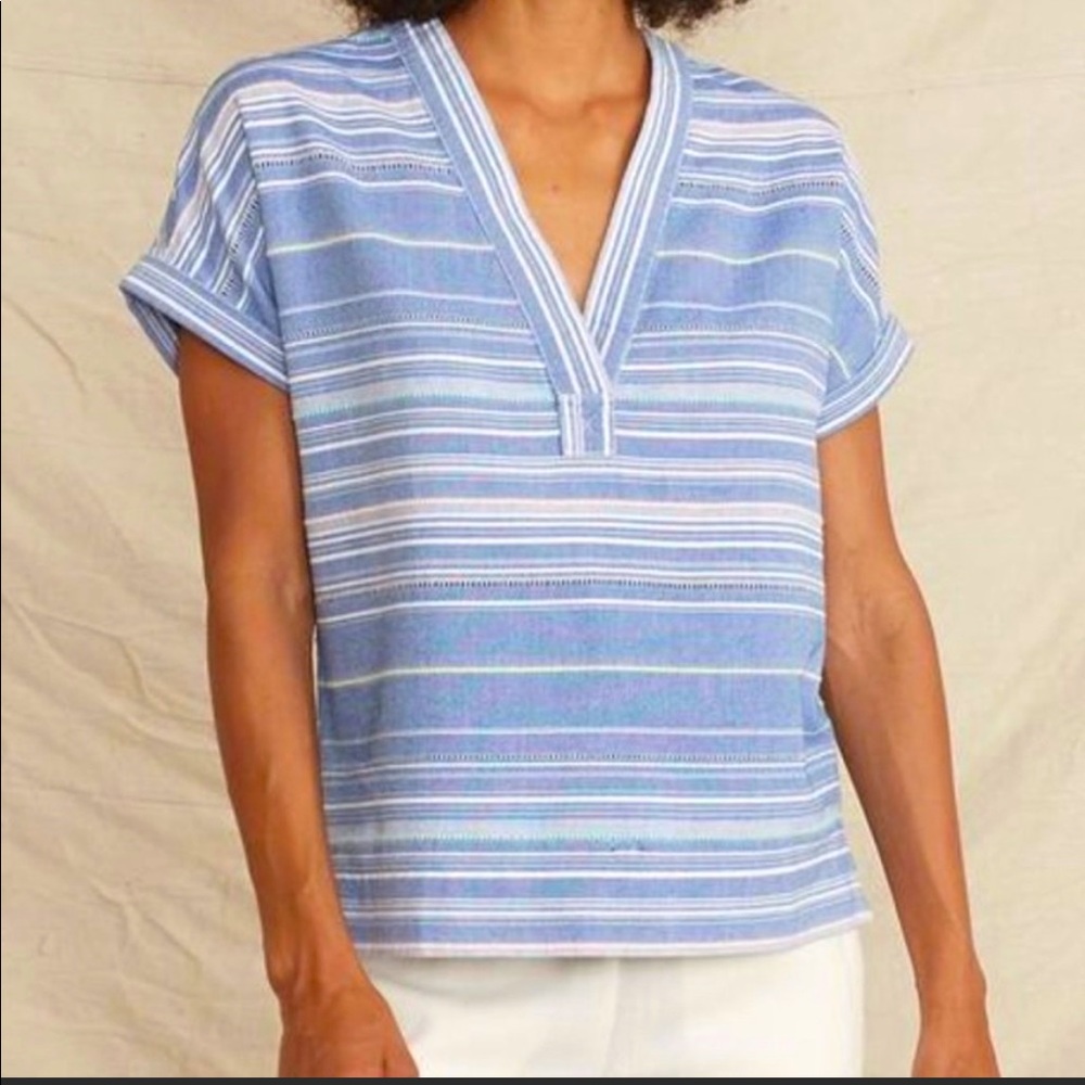 Marine Layer Blue Striped Bali Tunic Top